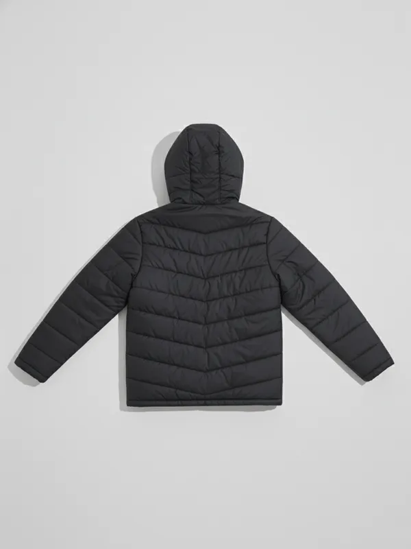 Purple By Highlander Men Black Solid Puffer Jacket