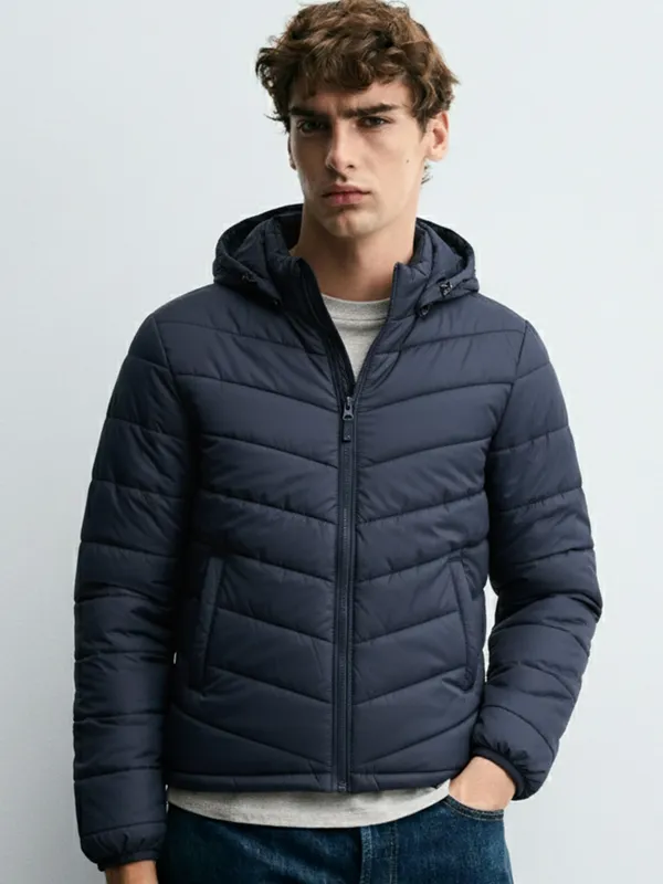 Solid Puffer Jacket