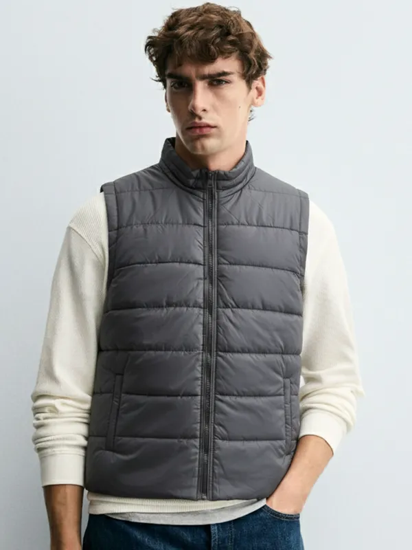 Purple By Highlander Men Black Solid Puffer Jacket