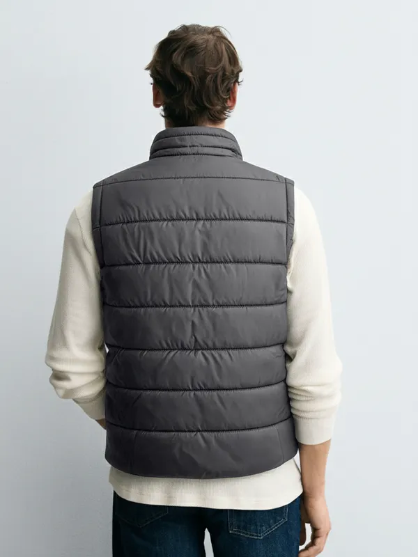 Purple By Highlander Men Black Solid Puffer Jacket