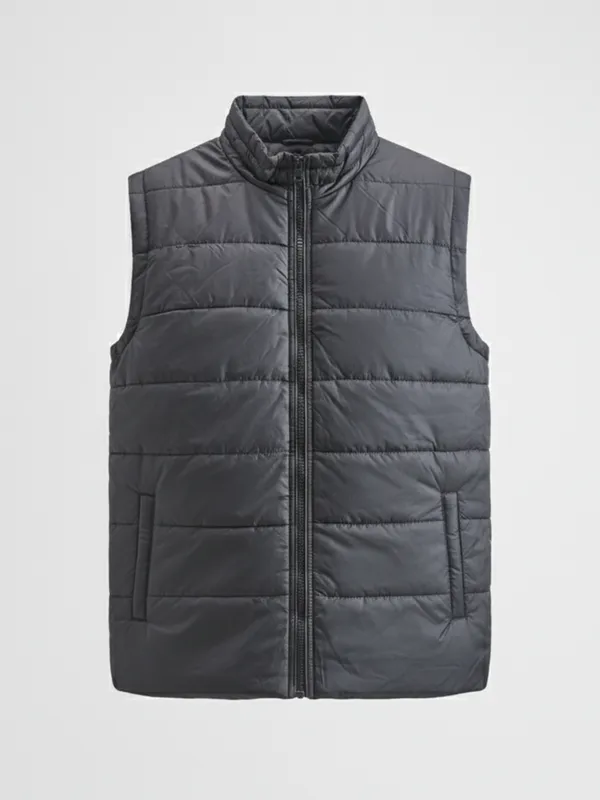 Purple By Highlander Men Black Solid Puffer Jacket