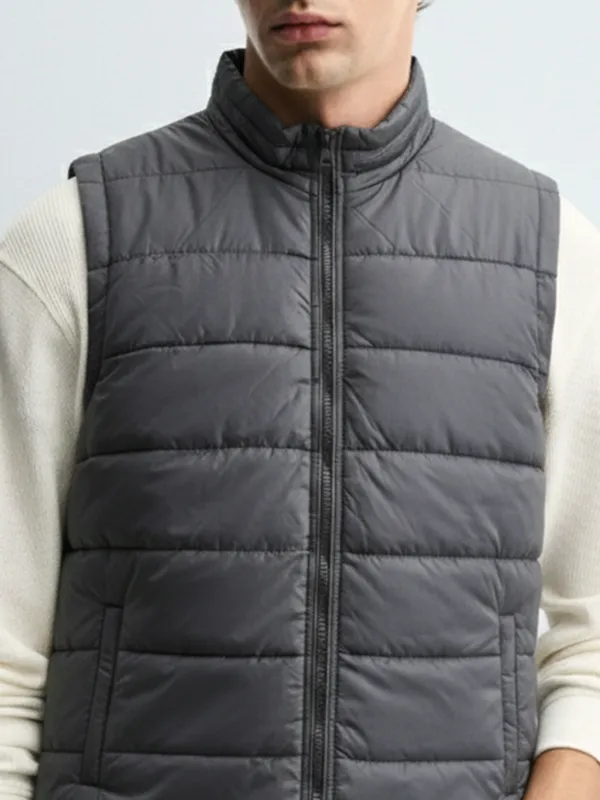 Purple By Highlander Men Black Solid Puffer Jacket