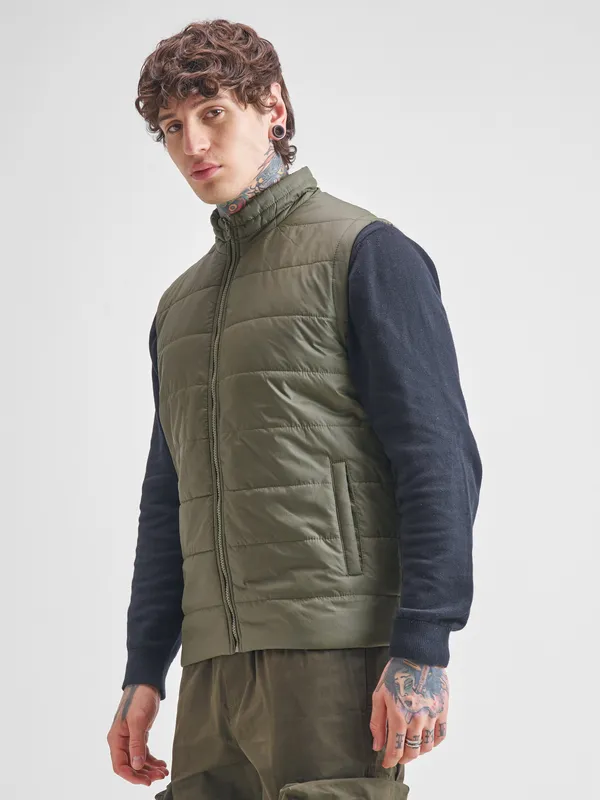 Solid Puffer Jacket