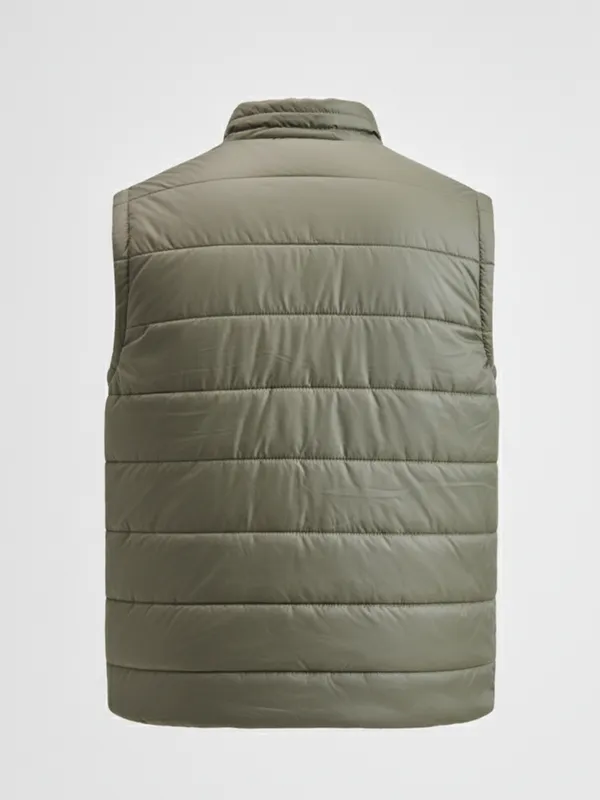 Purple By Highlander Men Olive Solid Puffer Jacket