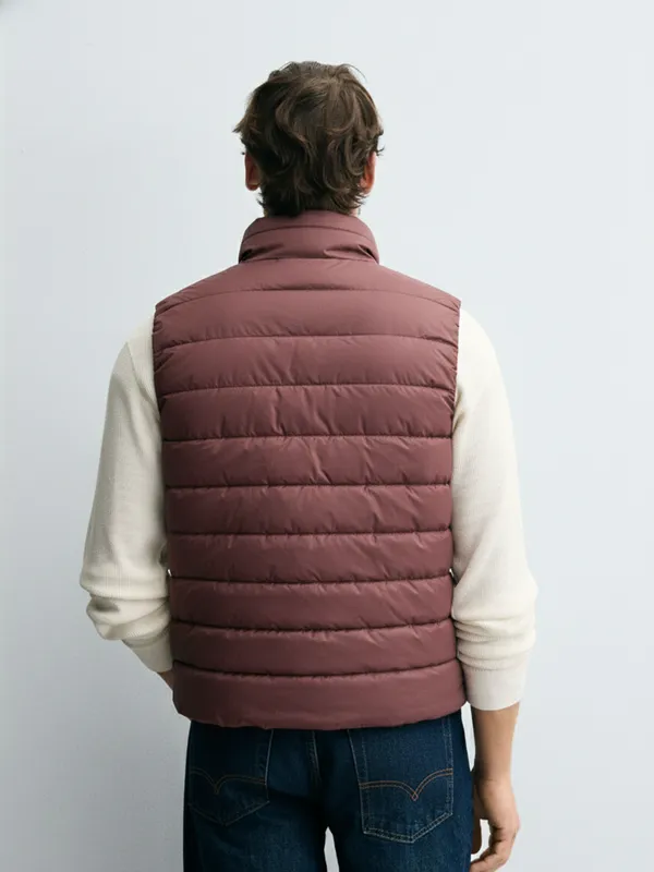 Purple By Highlander Men Brown Solid Puffer Jacket