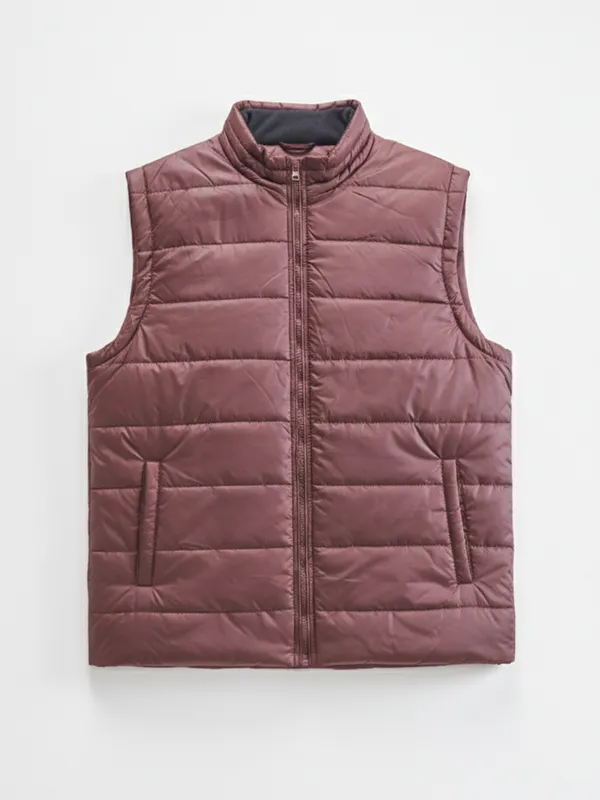 Purple By Highlander Men Brown Solid Puffer Jacket