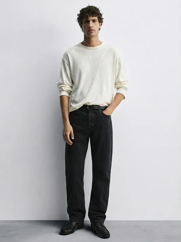 Purple By Highlander Men Black Relaxed Fit Jeans