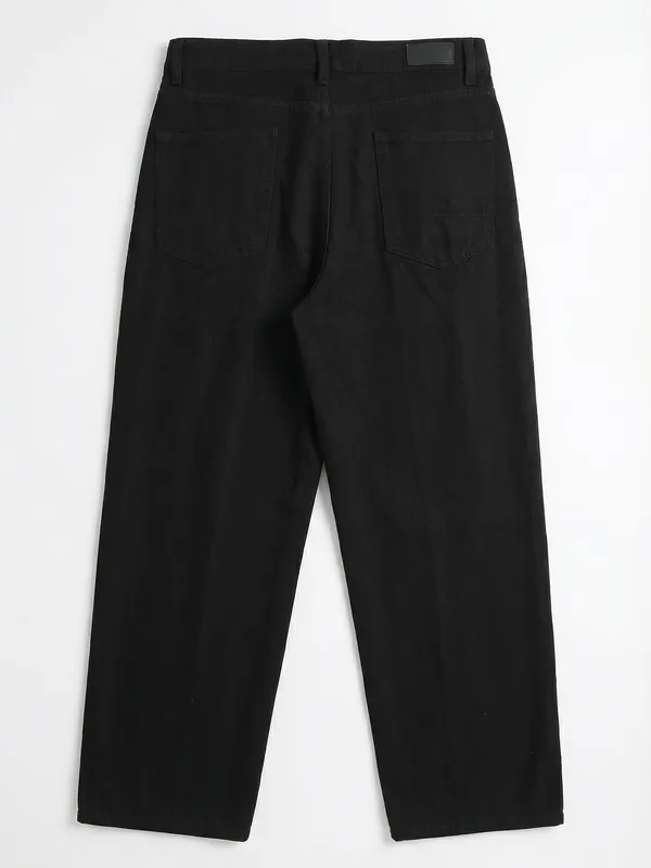 Purple By Highlander Men Black Relaxed Fit Jeans