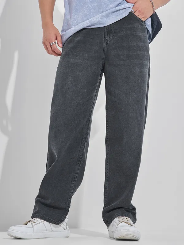 Highlander Men Grey Relaxed Fit Jeans