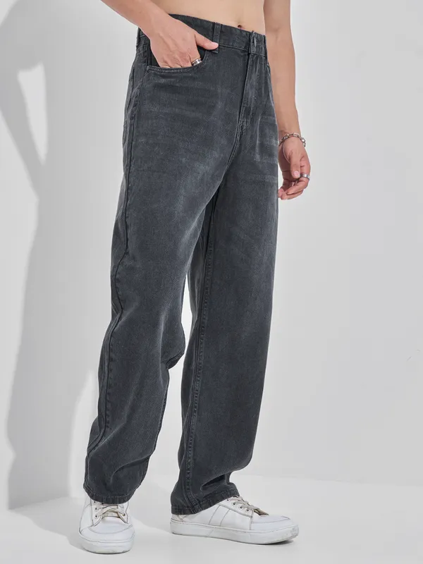 Highlander Men Grey Relaxed Fit Jeans