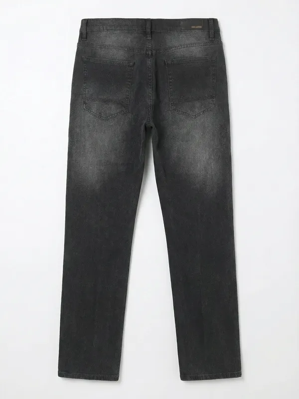 Purple By Highlander Men Grey Straight Fit Stretchable Jeans