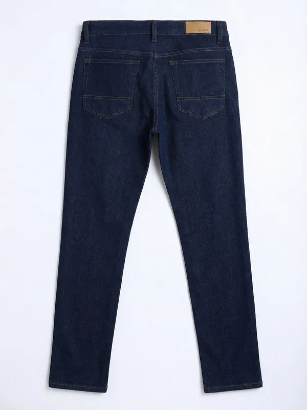 Purple By Highlander Men Blue Tapered Fit Stretchable Jeans