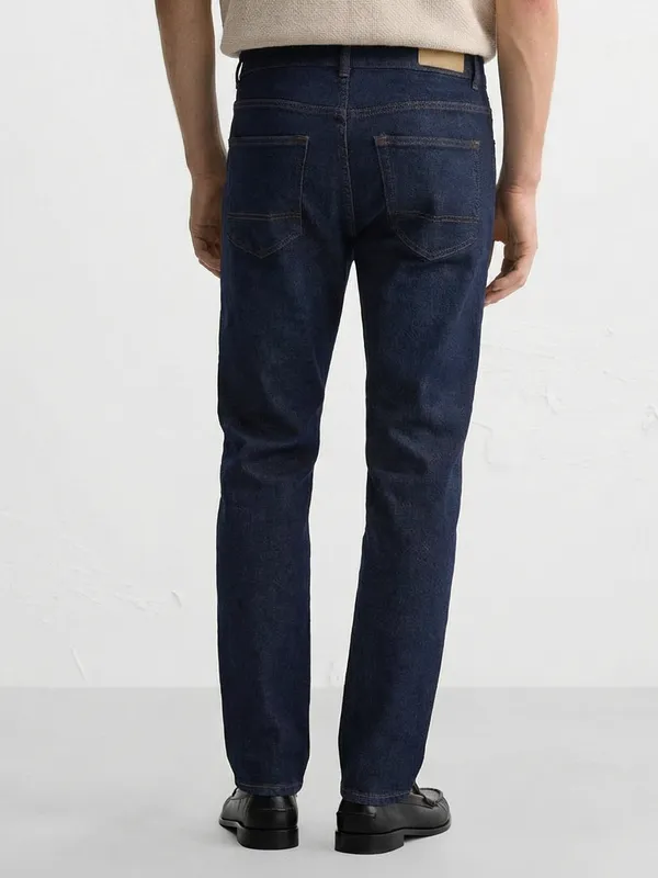 Purple By Highlander Men Blue Straight Fit Stretchable Jeans