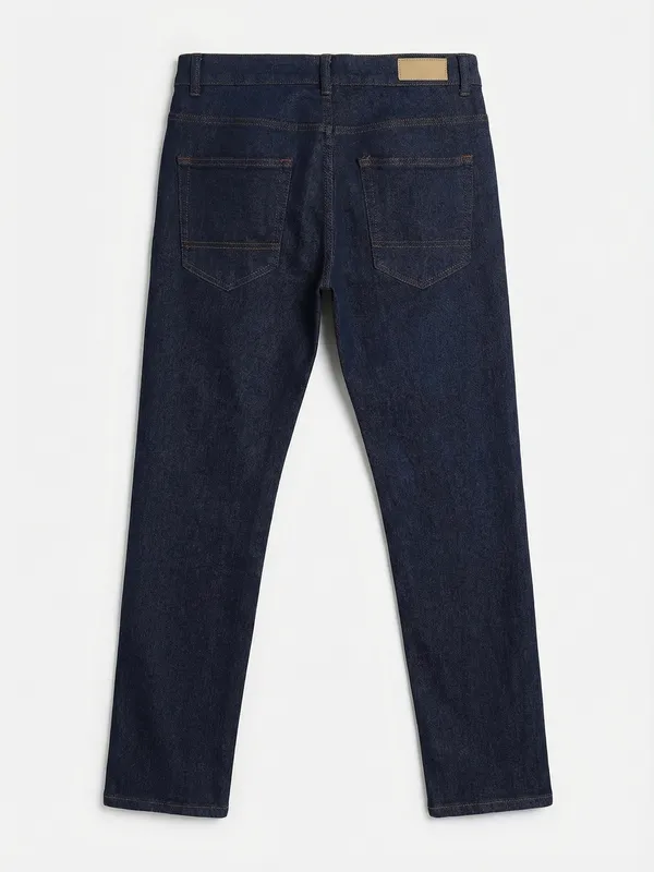 Purple By Highlander Men Blue Straight Fit Stretchable Jeans