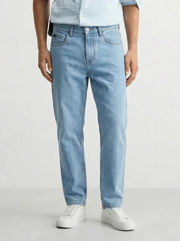 Purple By Highlander Men Blue Relaxed Fit Jeans