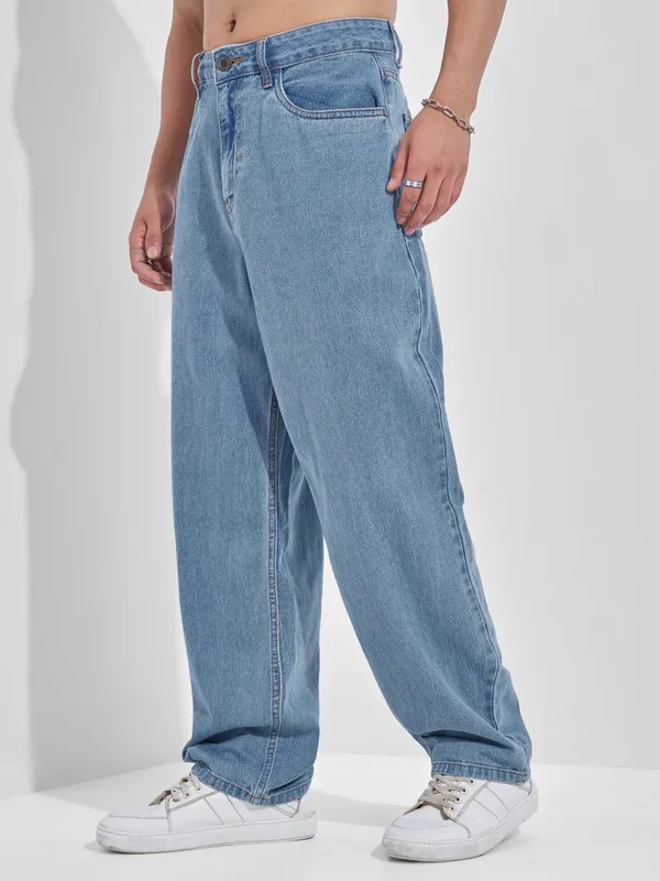 Purple By Highlander Men Blue Relaxed Fit Jeans