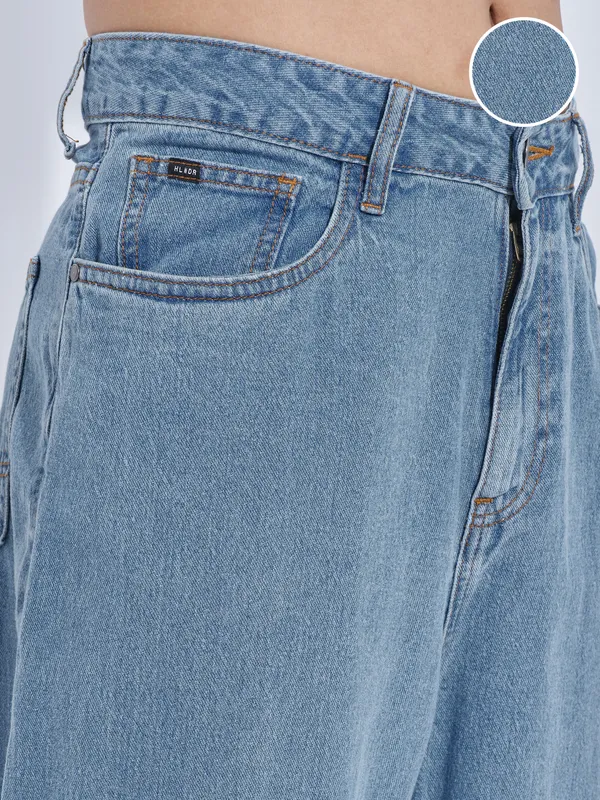 Purple By Highlander Men Blue Relaxed Fit Jeans