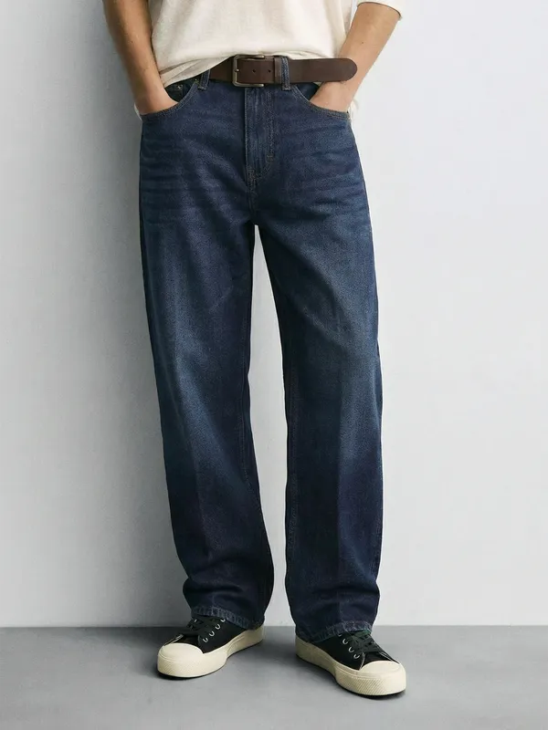 Purple By Highlander Men Blue Relaxed Fit Jeans