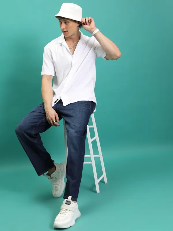 Purple By Highlander Men Blue Relaxed Fit Jeans