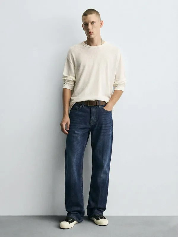 Purple By Highlander Men Blue Relaxed Fit Jeans