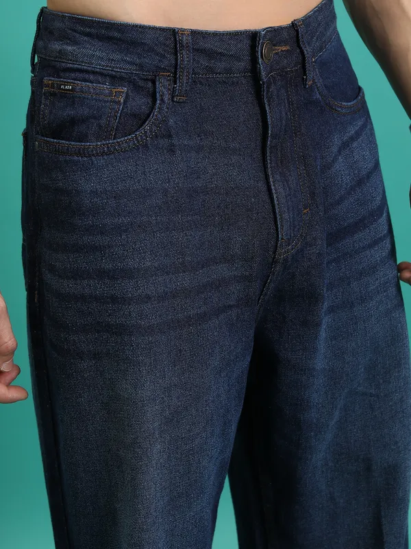 Purple By Highlander Men Blue Relaxed Fit Jeans