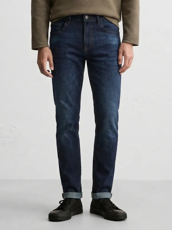 Purple By Highlander Men Blue Relaxed Fit Jeans