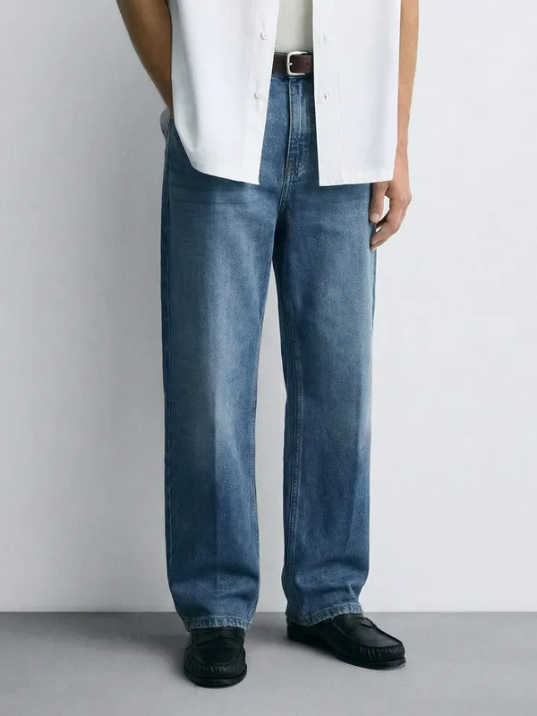 Purple By Highlander Men Blue Relaxed Fit Jeans