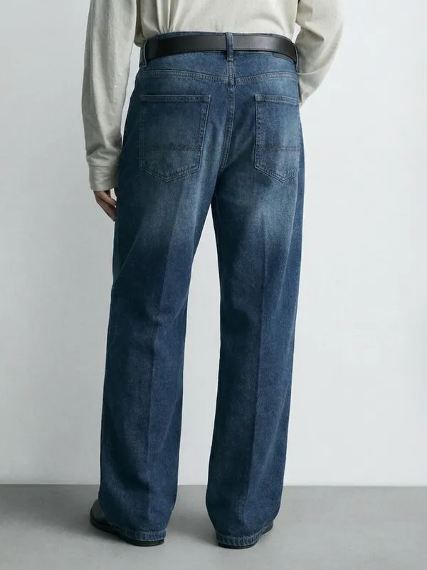 Purple By Highlander Men Blue Relaxed Fit Jeans