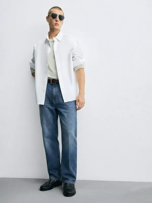 Purple By Highlander Men Blue Relaxed Fit Jeans