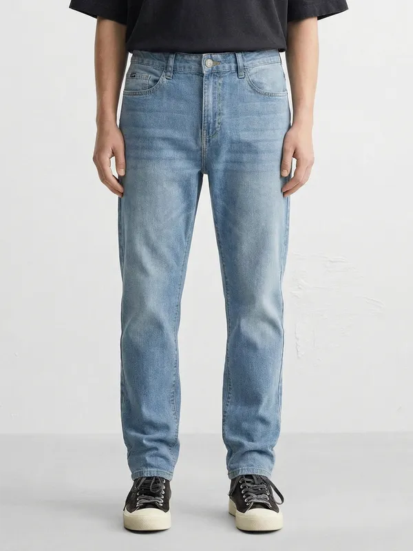 Purple By Highlander Men Blue Straight Fit Jeans