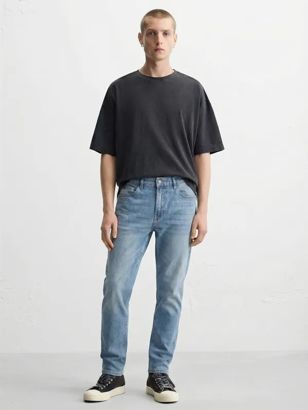 Purple By Highlander Men Blue Straight Fit Jeans