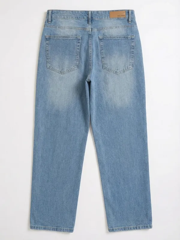 Purple By Highlander Men Blue Straight Fit Jeans