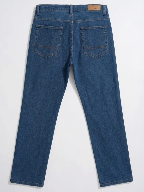 Purple By Highlander Men Blue Bootcut Stretchable Jeans