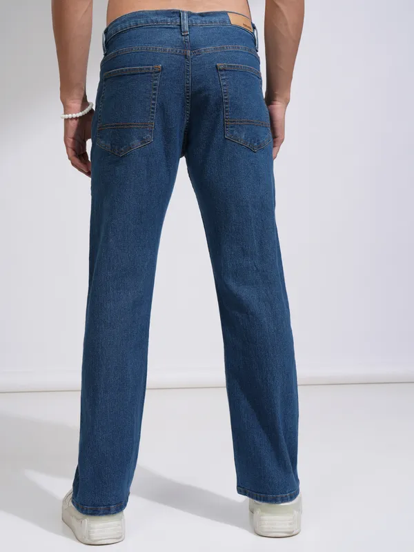 Highlander Men Blue Straight Fit Stretchable Jeans