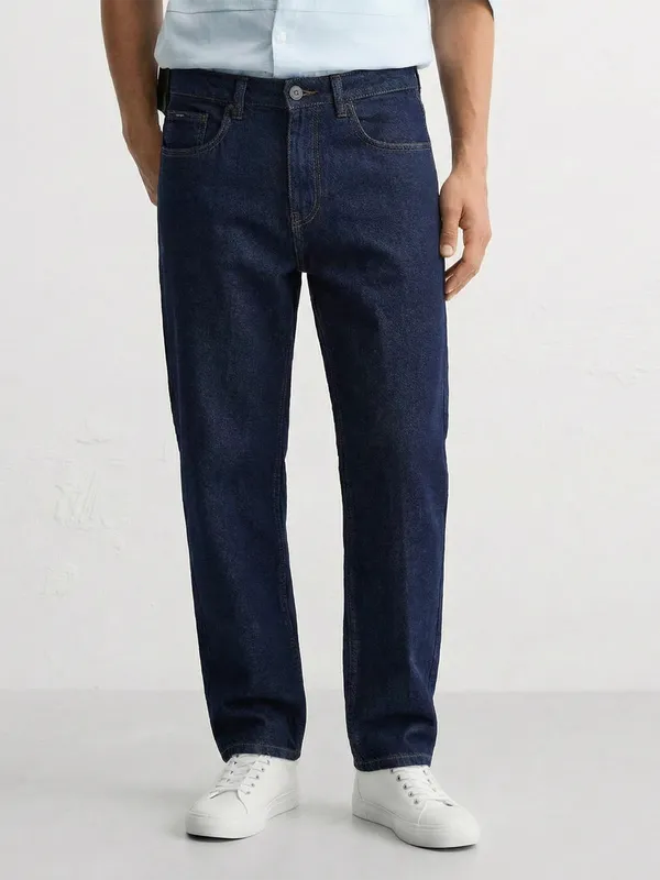 Purple By Highlander Men Blue Straight Fit Jeans