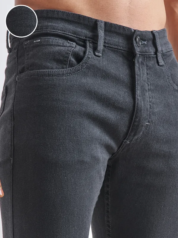 Highlander Men Grey Tapered Fit Stretchable Jeans