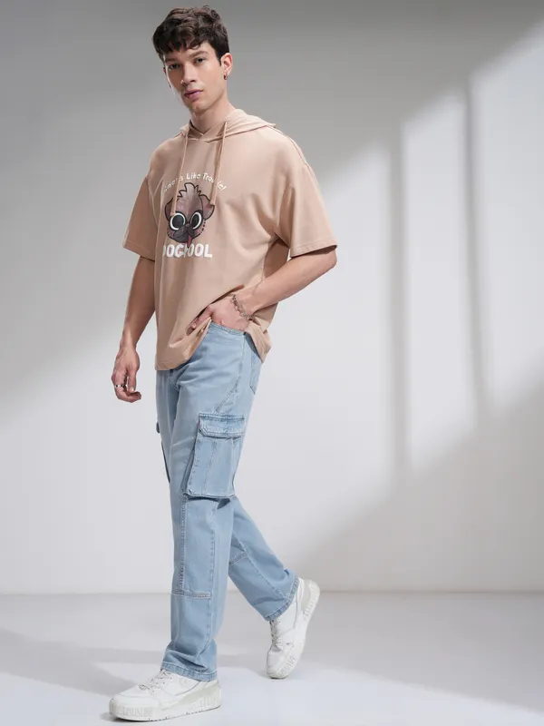 Purple By Highlander Men Blue Straight Fit Stretchable Jeans