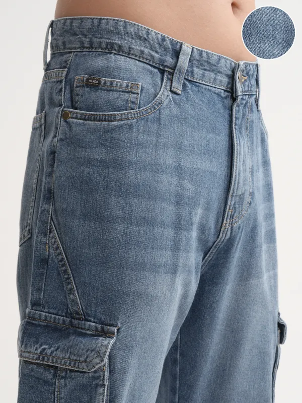 Highlander Men Blue Straight Fit Stretchable Jeans