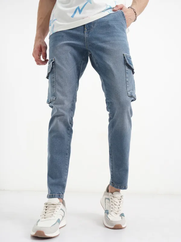 Purple By Highlander Men Blue Slim Fit Stretchable Jeans