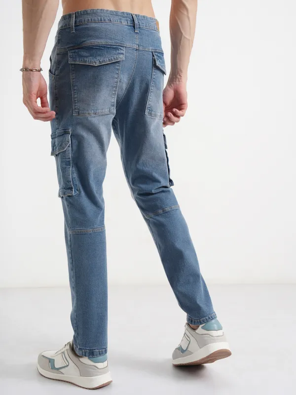 Purple By Highlander Men Blue Slim Fit Stretchable Jeans