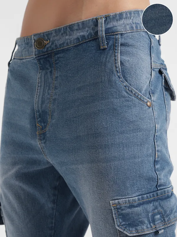 Purple By Highlander Men Blue Slim Fit Stretchable Jeans