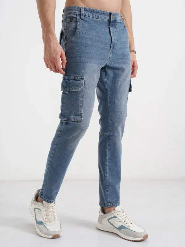 Purple By Highlander Men Blue Slim Fit Stretchable Jeans