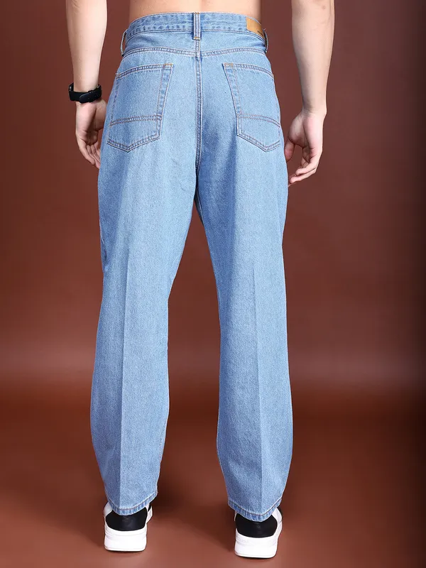 Purple By Highlander Men Blue Loose Fit   Jeans