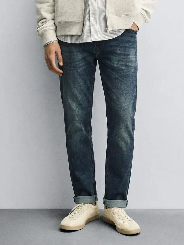 Purple By Highlander Men Blue Slim Fit Stretchable Jeans