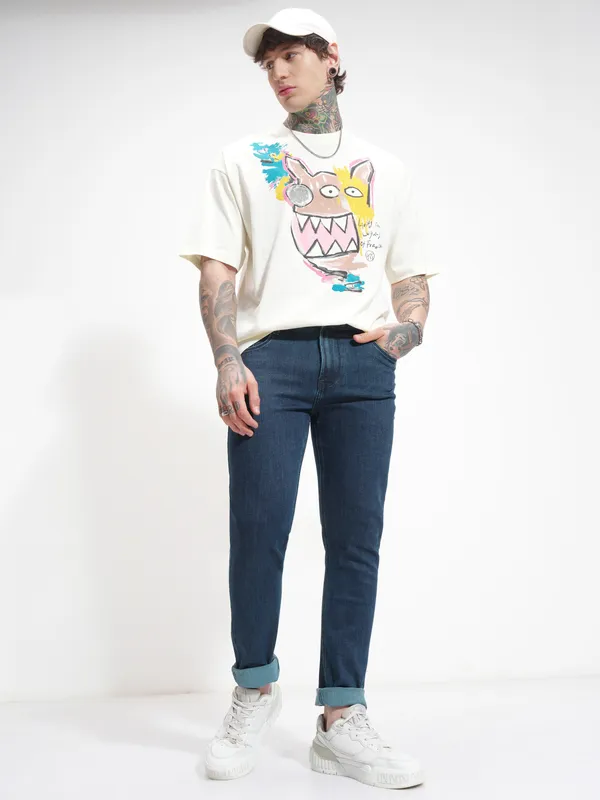 Purple By Highlander Men Blue Slim Fit Stretchable Jeans