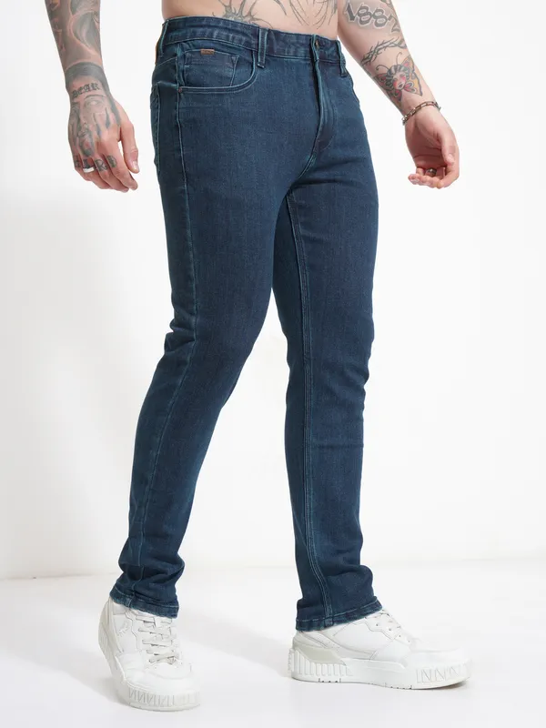 Purple By Highlander Men Blue Slim Fit Stretchable Jeans