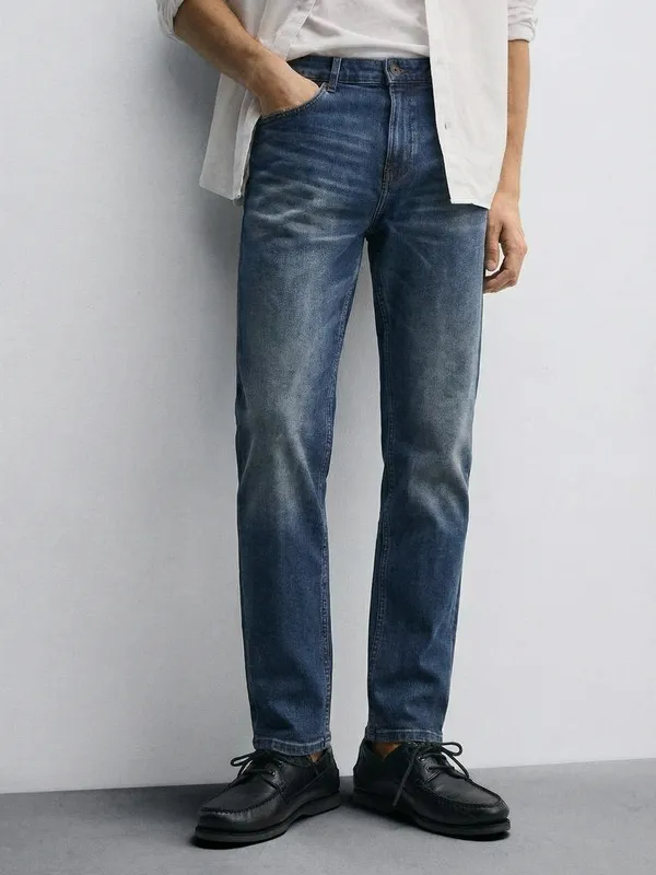 Purple By Highlander Men Blue Slim Fit Stretchable Jeans