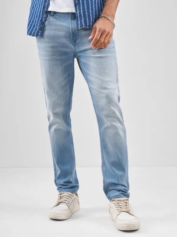 Purple By Highlander Men Blue Slim Fit Jeans