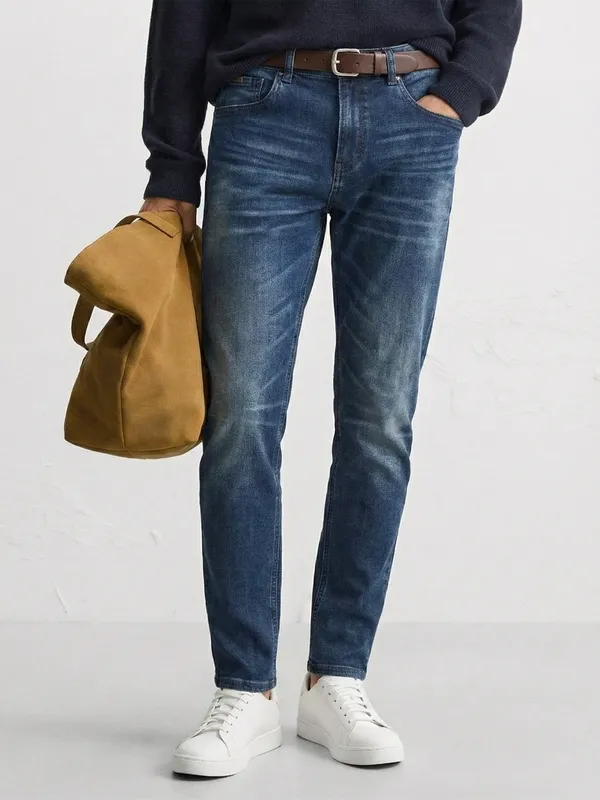 Purple By Highlander Men Blue Slim Fit Jeans