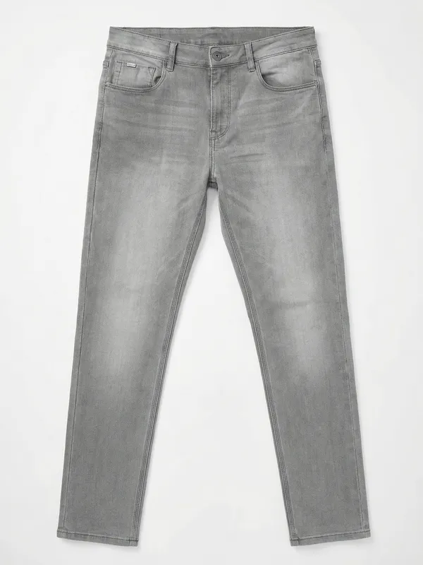 Purple By Highlander Men Grey Slim Fit Jeans